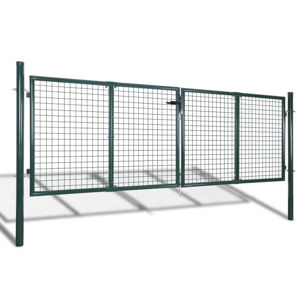 Garden Mesh Gate Fence Door Wall Grille 289 x 75 cm / 306 x 125 cm