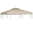 Water-proof Gazebo Cover Canopy Replacement 310 g / m² Beige 3 x 3 m