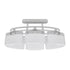 Ceiling Lamp with Ellipsoid Glass Shades for 6 E14 Bulbs