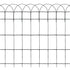 Garden Border Fence Powder-coated Iron 25x0.65 m