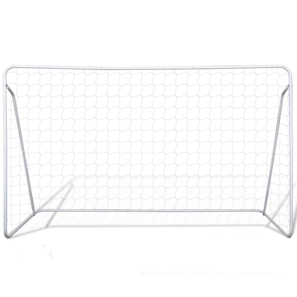 Soccer Goal Post Net Set Steel 240 x 90 x 150 cm High-quality