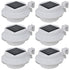 Outdoor Solar Lamp Set 6 pcs Fence Light Gutter Light White