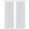 White Sheer Curtain 140 x 175 cm 2 pcs