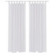 White Sheer Curtain 140 x 175 cm 2 pcs