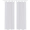 White Sheer Curtain 140 x 225 cm 2 pcs