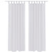 White Sheer Curtain 140 x 225 cm 2 pcs