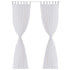 White Sheer Curtain 140 x 225 cm 2 pcs