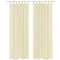 Cream Sheer Curtain 140 x 175 cm 2 pcs