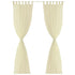 Cream Sheer Curtain 140 x 175 cm 2 pcs