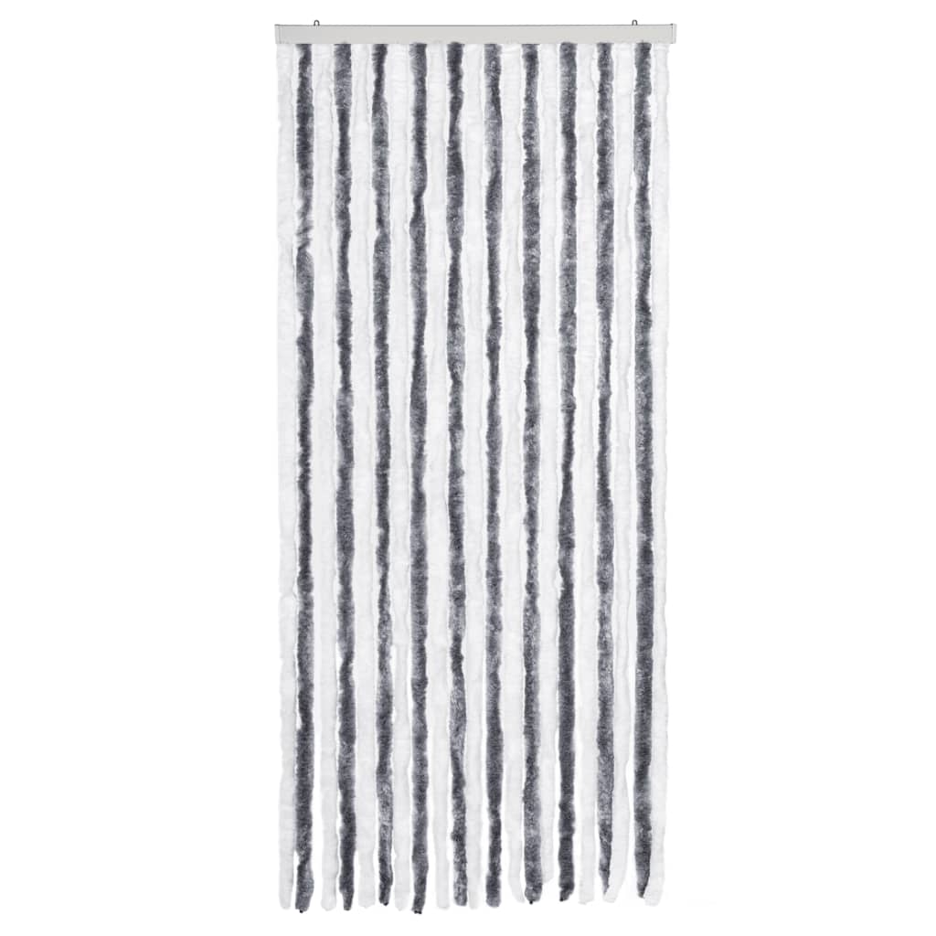 Insect Curtain Grey and White 90x220 cm Chenille