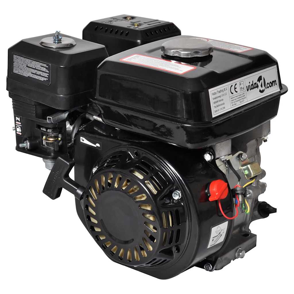 6.5 HP 4.8 kW Black Petrol Engine