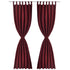 2 pcs Bordeaux Micro-Satin Curtains with Loops 140 x 245 cm