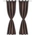 2 pcs Brown Blackout Curtains with Metal Rings 135 x 245 cm