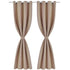 2 pcs Cream Blackout Curtains with Metal Rings 135 x 245 cm