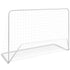 Football Goal with Net 182x61x122 cm Steel White