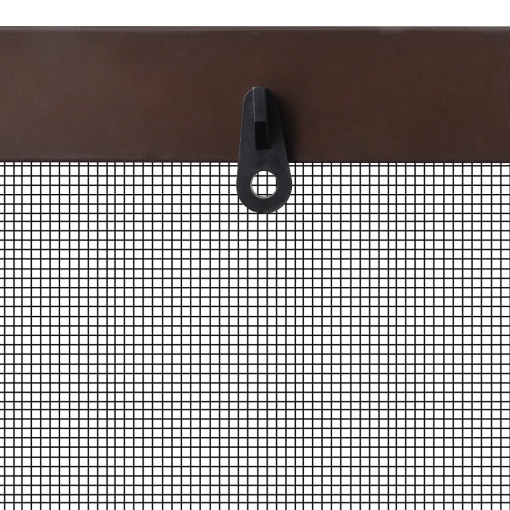 Brown Insect Screen for Windows 130 x 150 cm