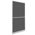 White Hinged Insect Screen for Doors 100 x 215 cm