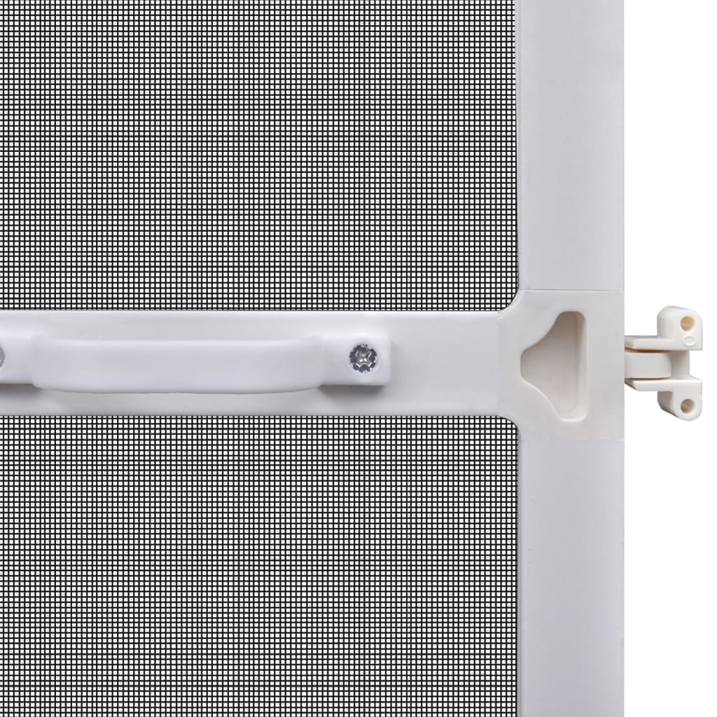 White Hinged Insect Screen for Doors 100 x 215 cm