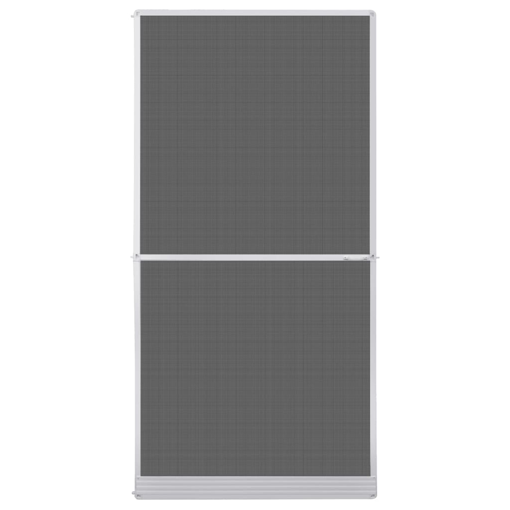 White Hinged Insect Screen for Doors 120 x 240 cm