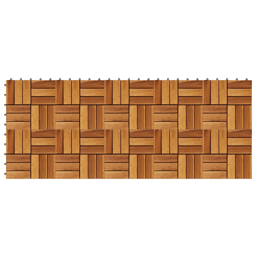 10 pcs Acacia Decking Tiles 30 x 30 cm