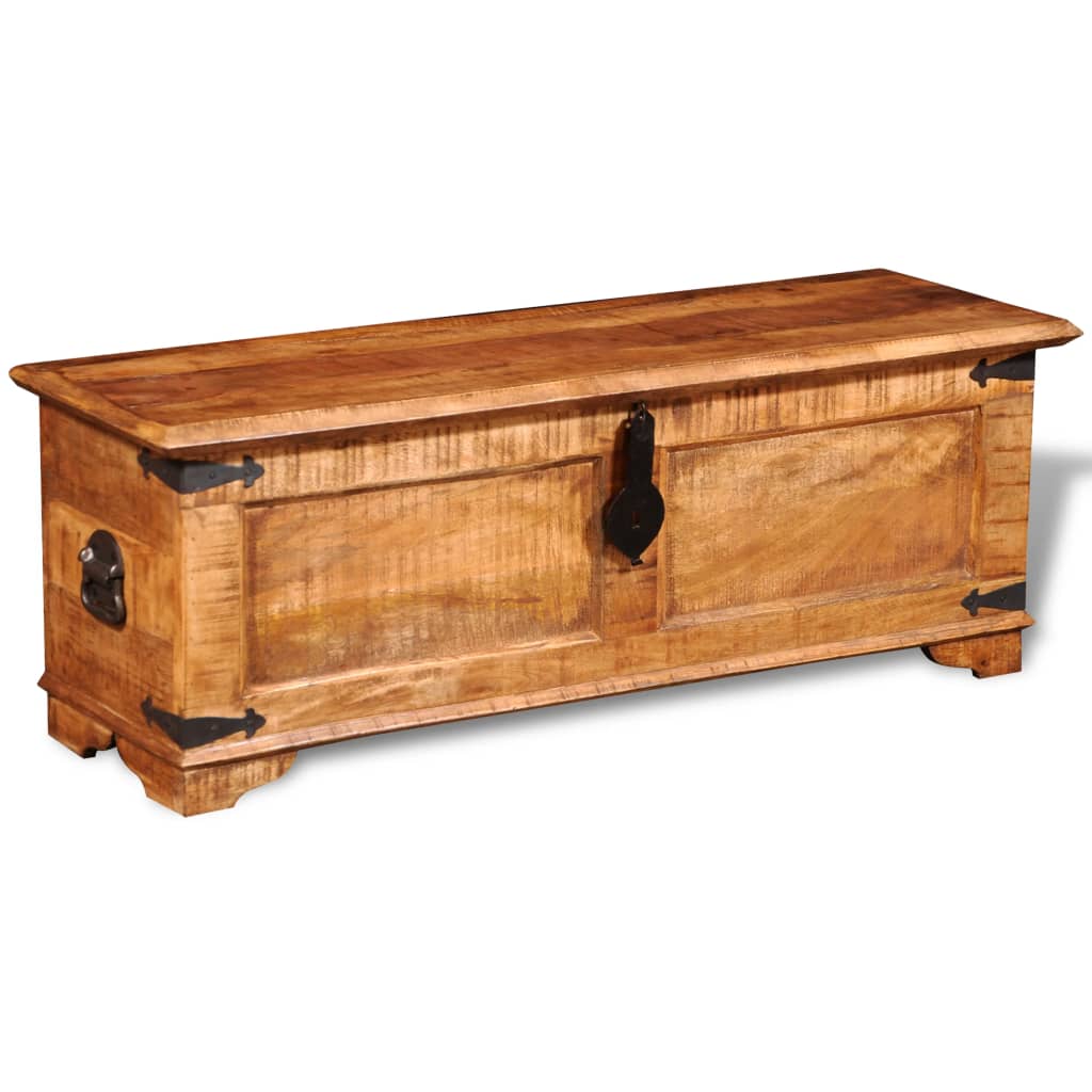 Storage Chest Rough Mango Wood