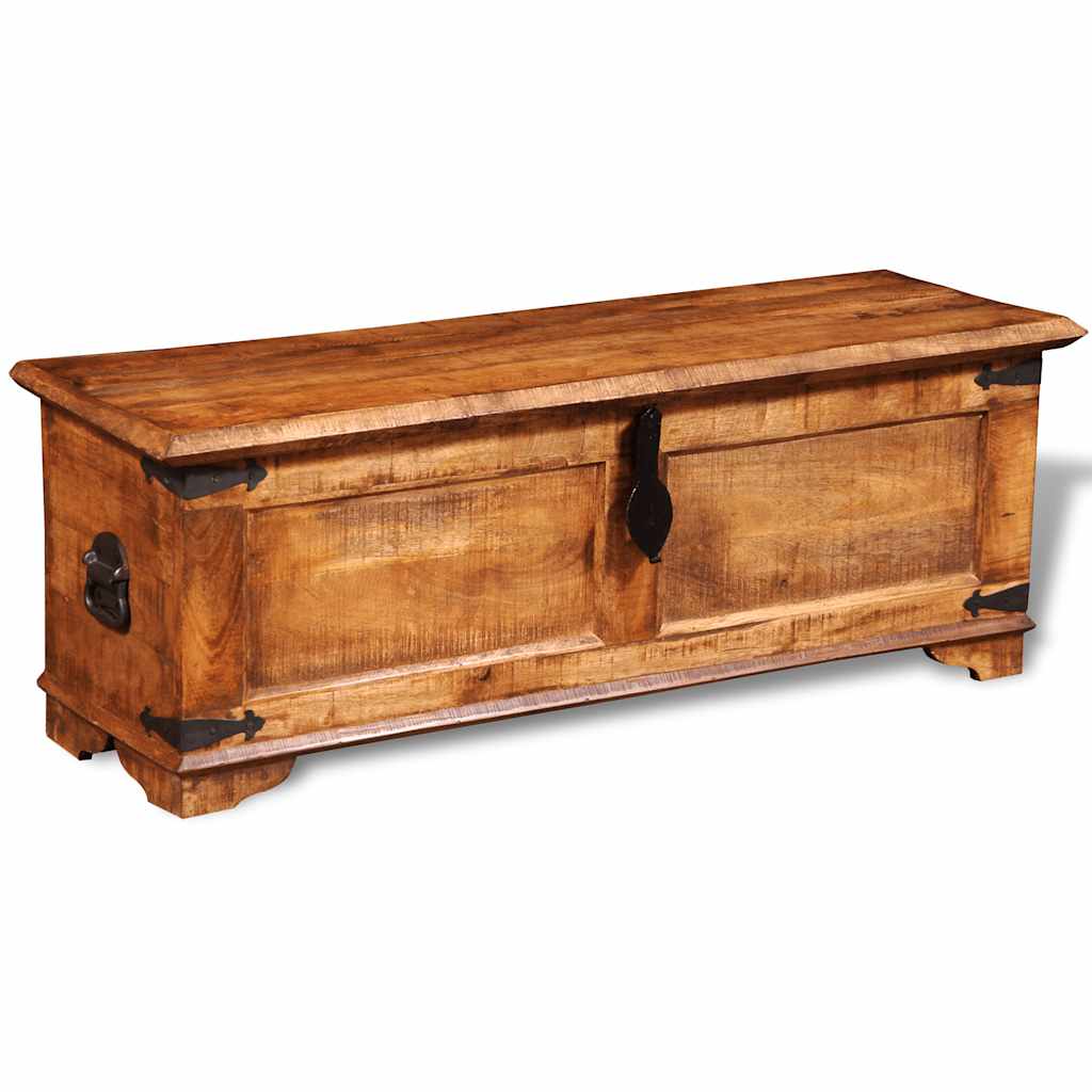 Storage Chest Rough Mango Wood