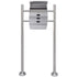 Mailbox on Stand Stainless Steel