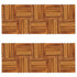 Decking Tiles Vertical Pattern 30 x 30 cm Acacia Set of 20