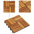 Decking Tiles 30 x 30 cm Acacia Set of 30