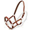 Real Leather Headcollar Stable Halter Adjustable Brown Cob