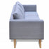 Sofa Set 2-Seater and 3-Seater Fabric Light Grey