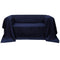 Micro-suede Couch Slipcover Navy Blue 270 x 350 cm