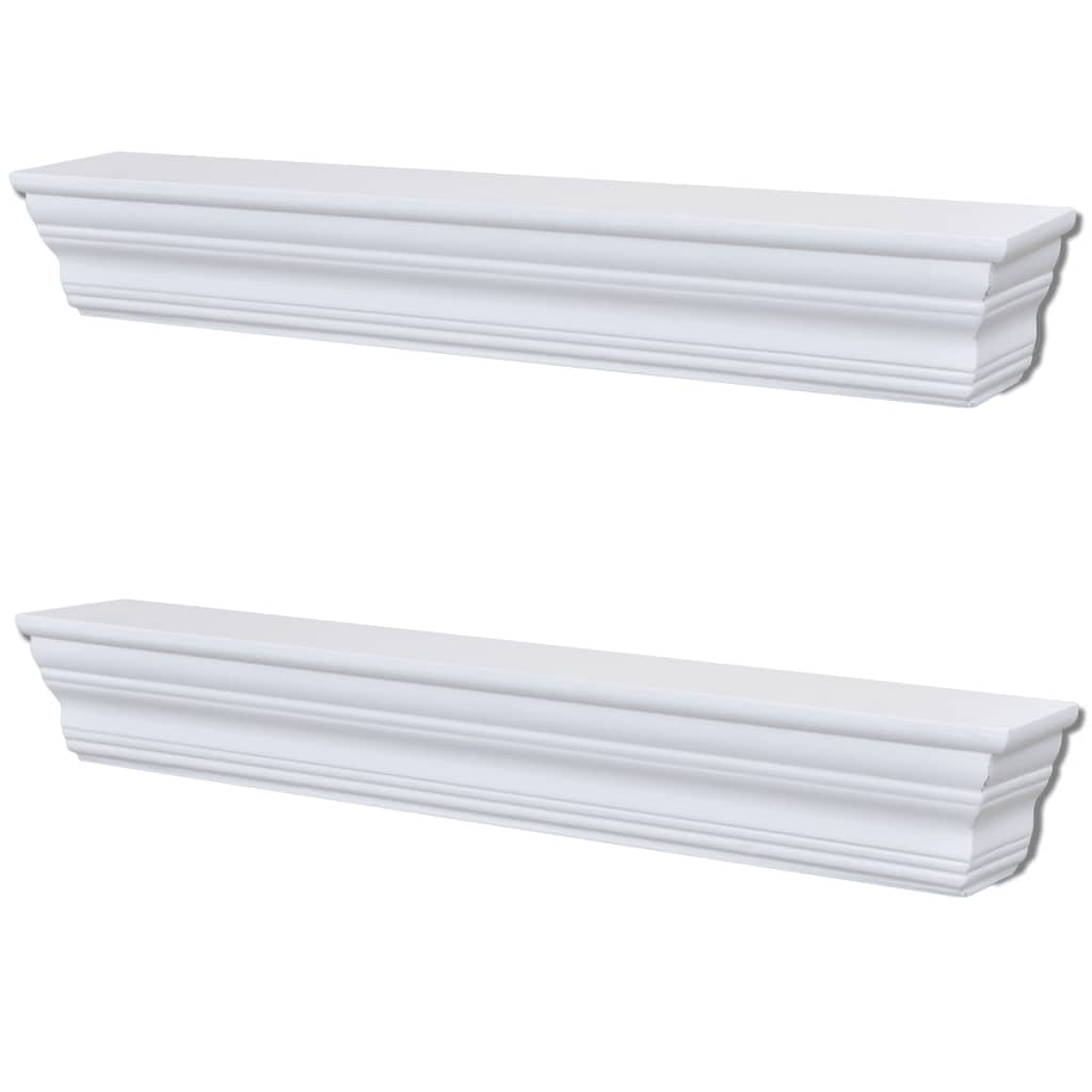 Wall Shelves "Aaliyah" 2 pcs White