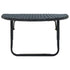 Balcony Table 60x60x32 cm Black Poly Rattan