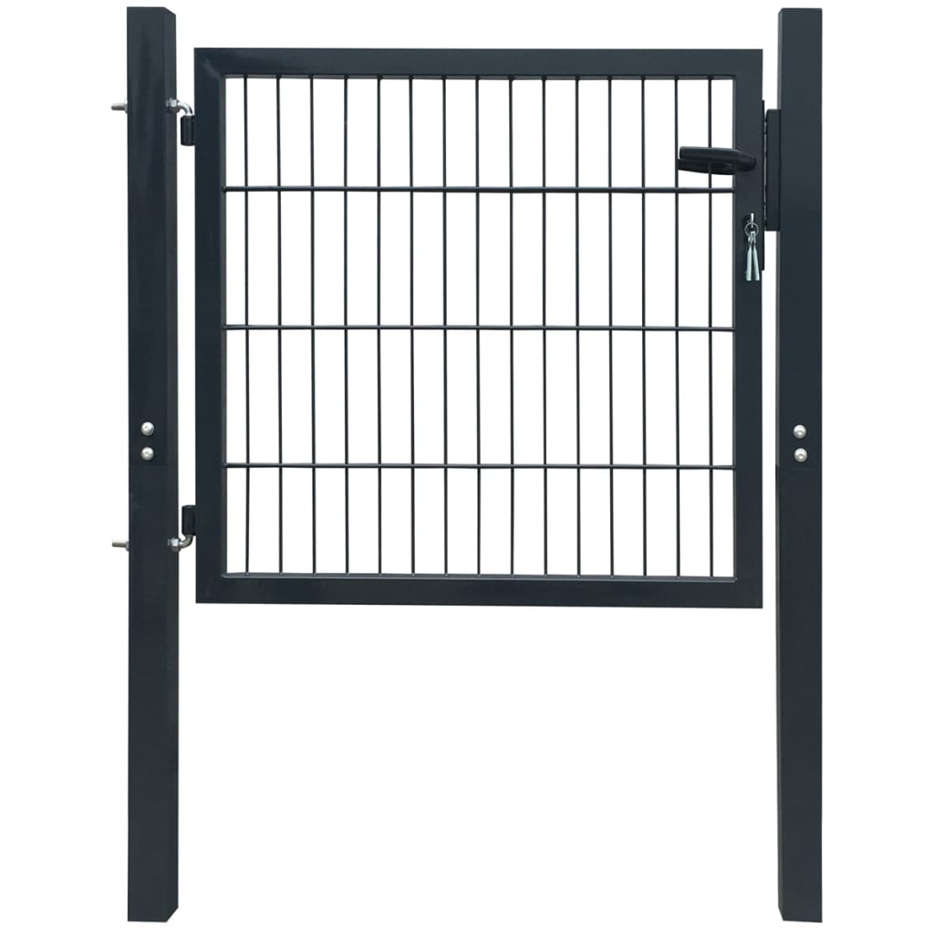 Fence Gate Steel Anthracite 105x150 cm