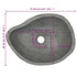 Basin River Stone Oval (36-46)x(29-36) cm