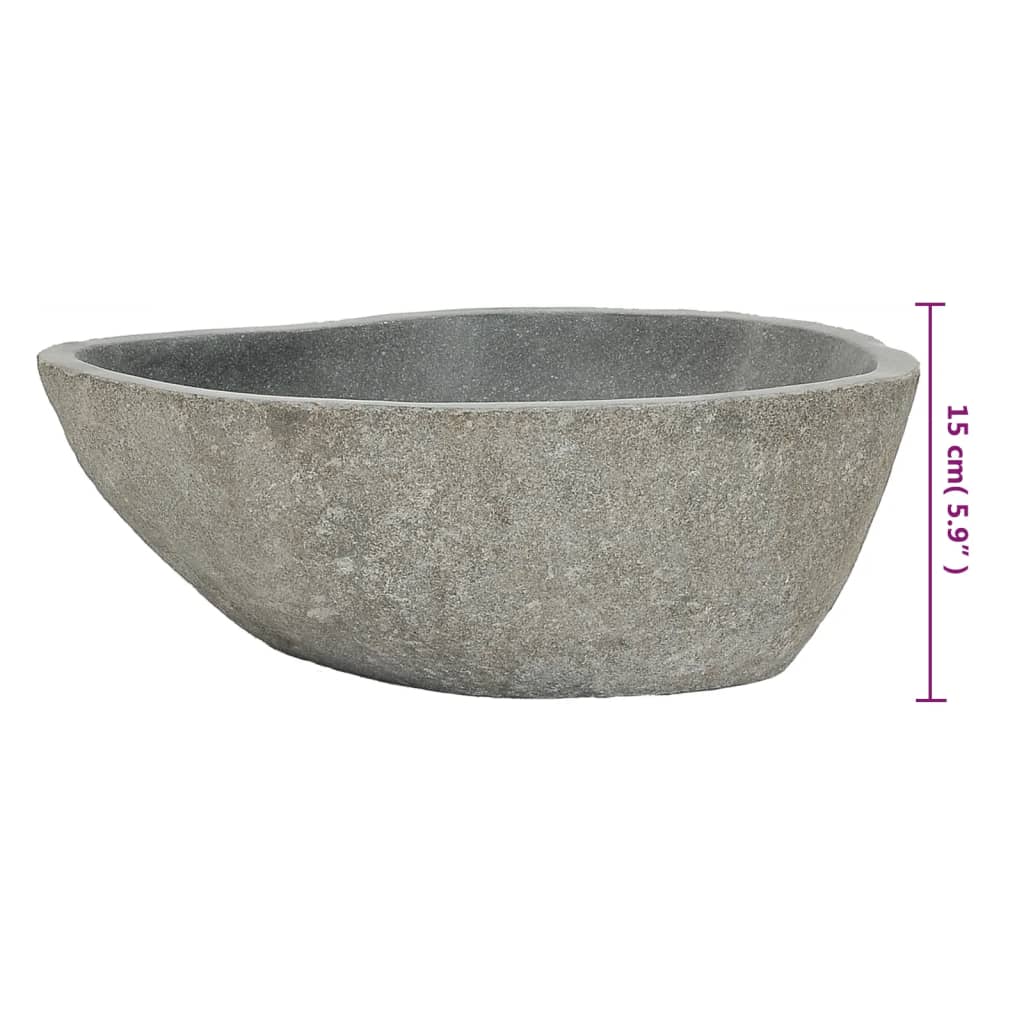 Basin River Stone Oval (36-46)x(29-36) cm