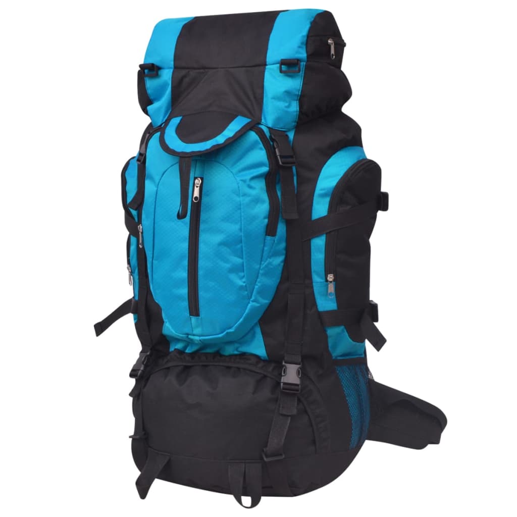 Hiking Backpack XXL 75 L Black and Blue