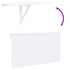 Folding Wall Table White 100x60 cm