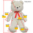 Teddy Bear Cuddly Toy Plush White 170 cm