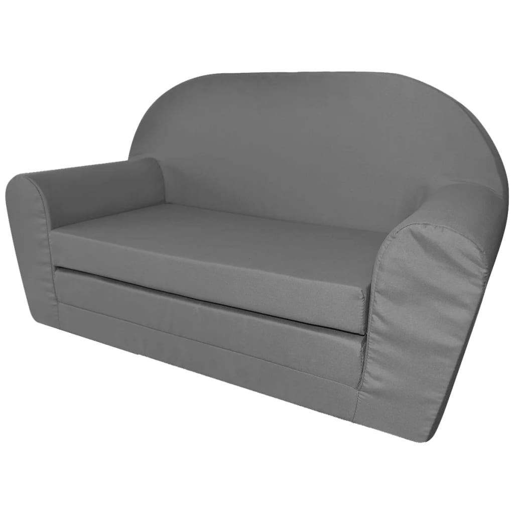 Kids' Flip-Out Lounge Chair Light Grey