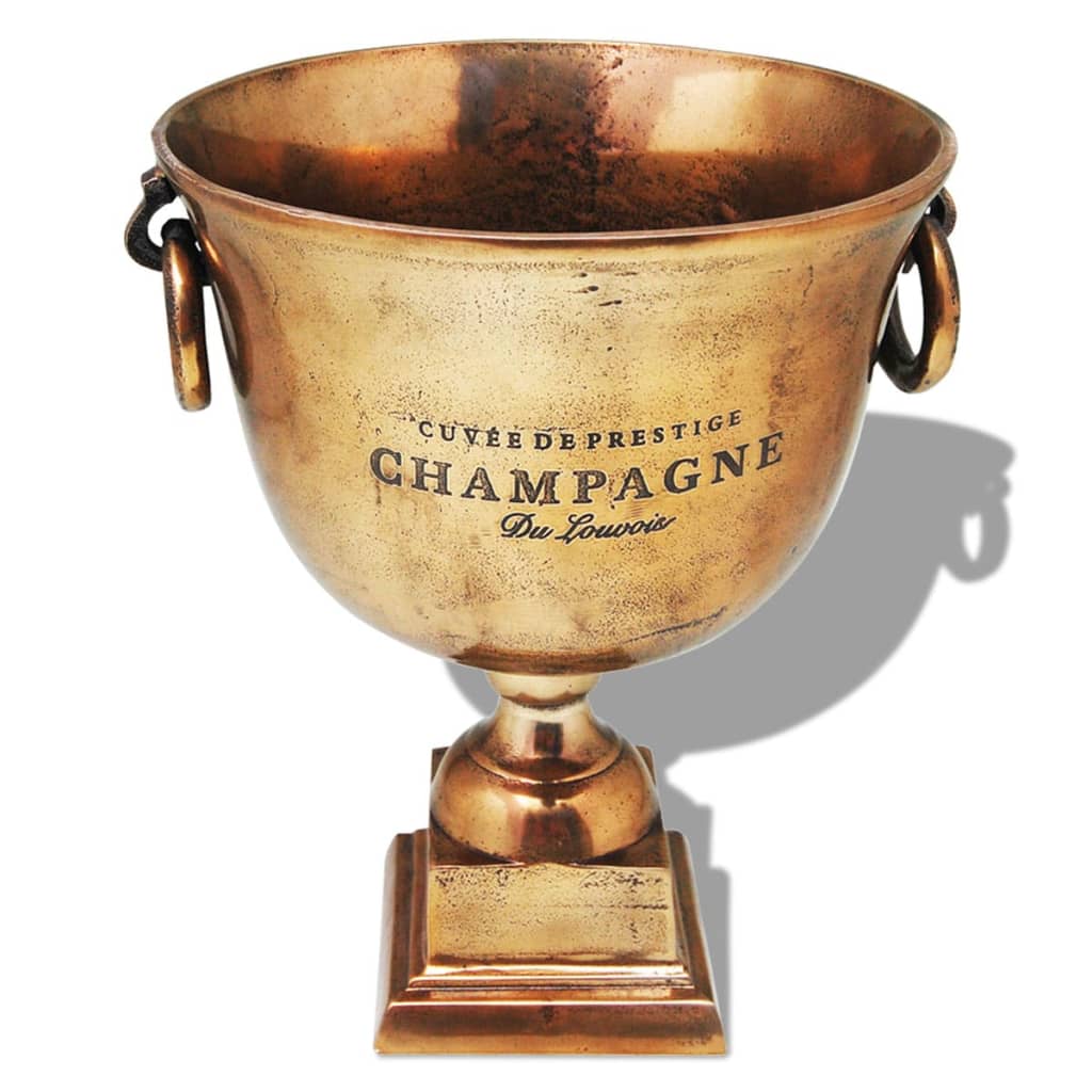 Trophy Cup Champagne Cooler Copper Brown