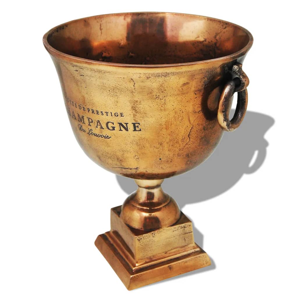 Trophy Cup Champagne Cooler Copper Brown