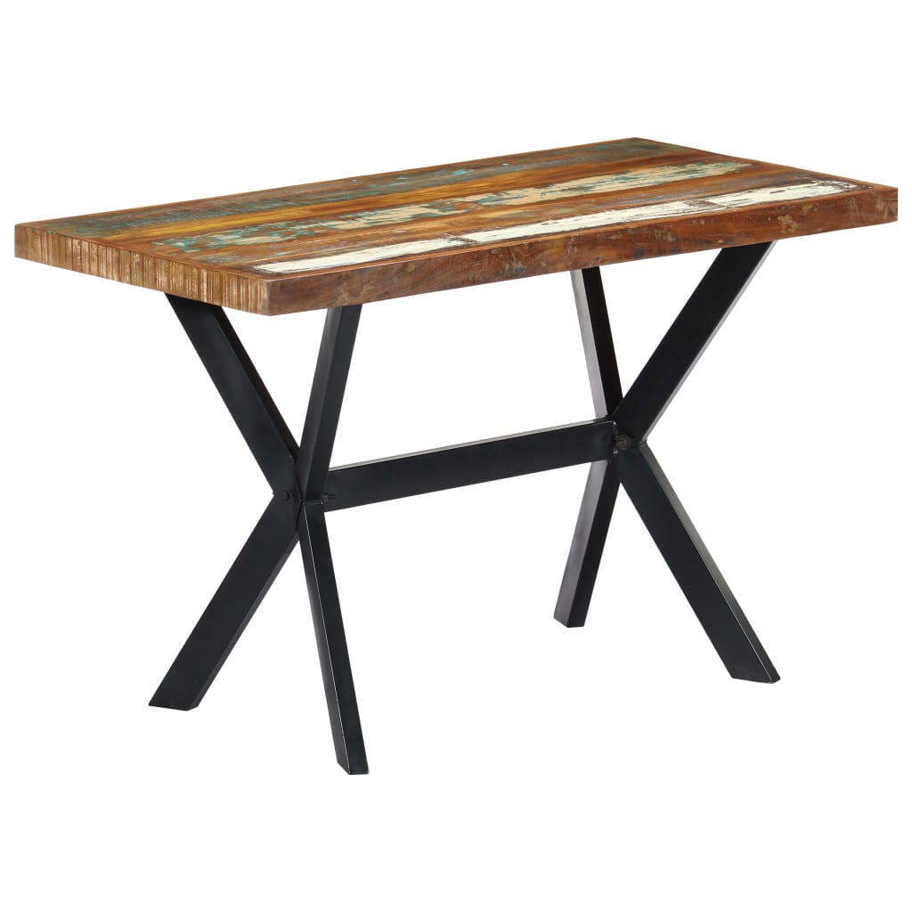 Dining Table 120x60x75 cm Solid Reclaimed Wood