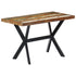 Dining Table 120x60x75 cm Solid Reclaimed Wood