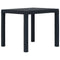 Garden Table Anthracite 79x79x72 cm Plastic Rattan Look