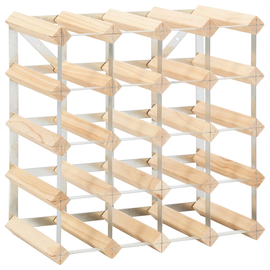 Wine Rack for 20 Bottles Solid Pinewood