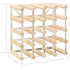 Wine Rack for 20 Bottles Solid Pinewood