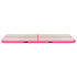 Inflatable Gymnastics Mat with Pump 300x100x10 cm PVC Pink