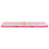 Inflatable Gymnastics Mat with Pump 600x100x10 cm PVC Pink